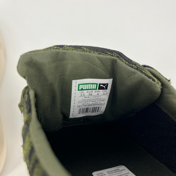 Puma Basket Platform Velvet Rope Platform Women's Size 6 Green Sneakers Shoes - Picture 9 of 9